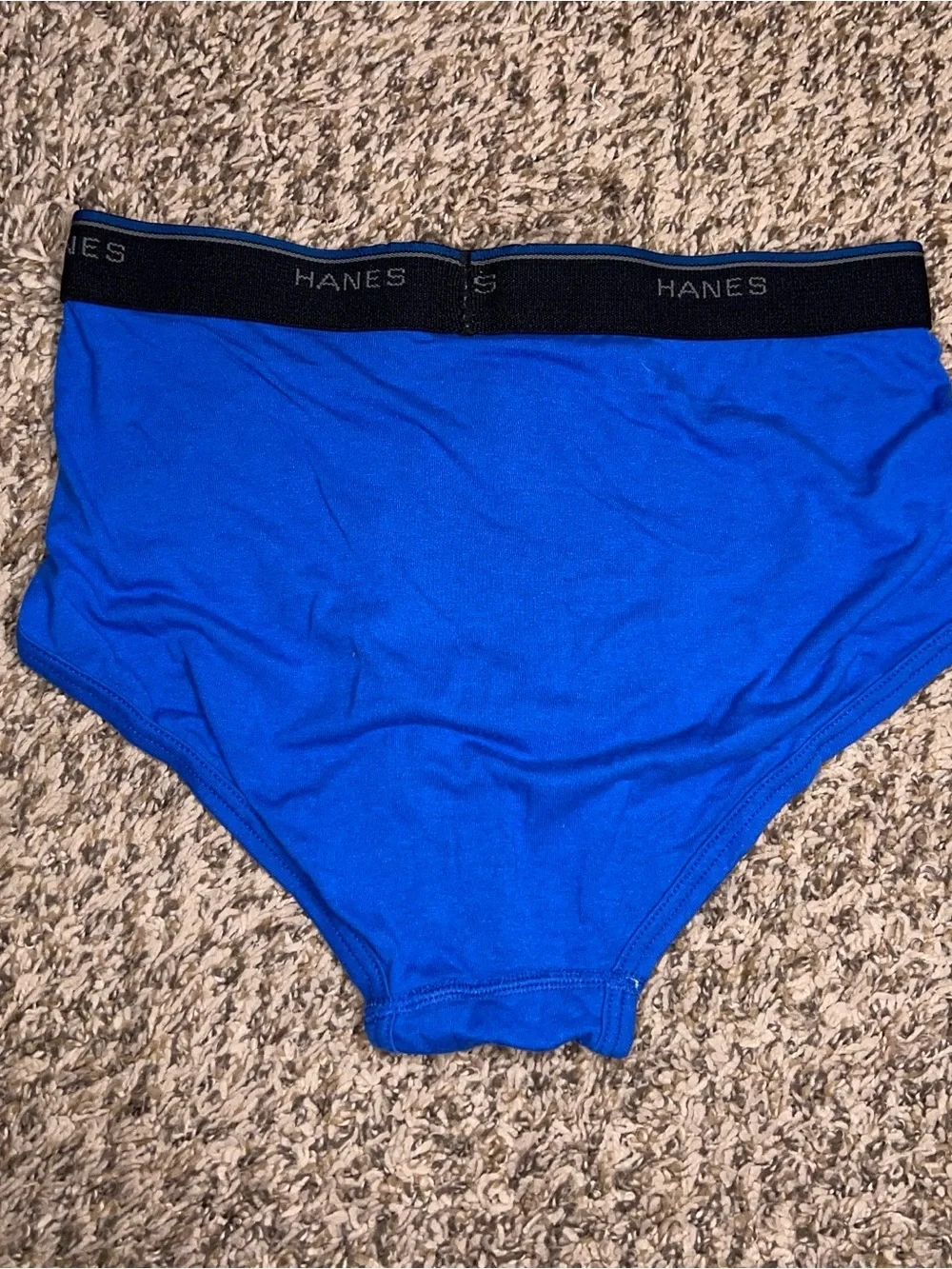 Lot Of 3 Medium Mens Underwear Blue Grey Boxer Brief Hanes George
